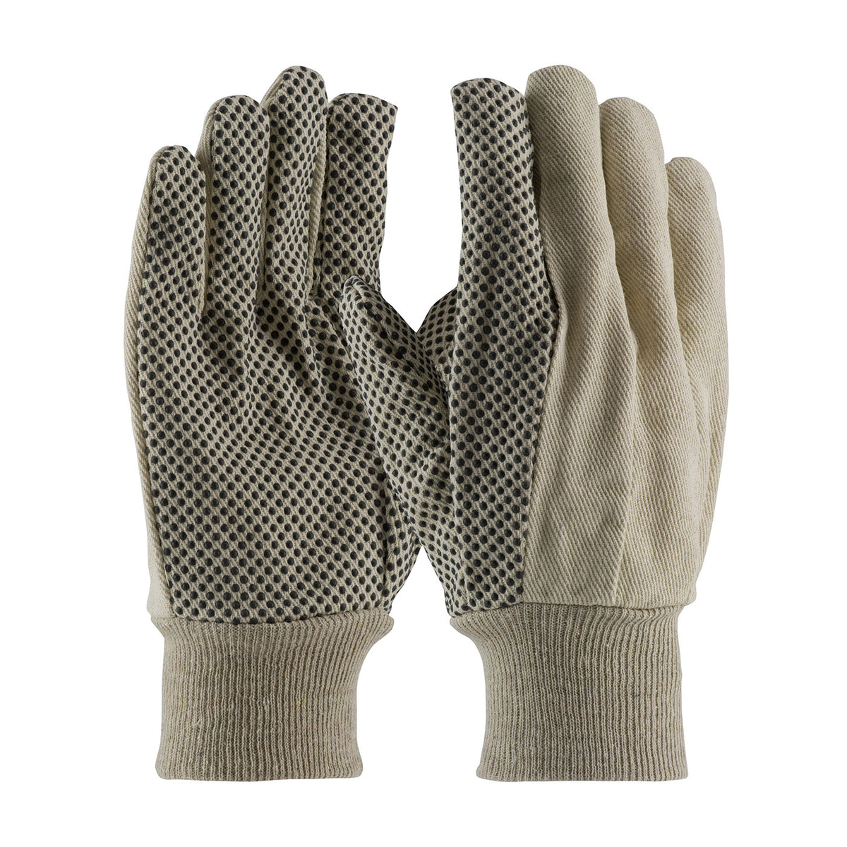 PIP 91-908PDI Cotton/Poly Canvas Gloves Natural PVC
