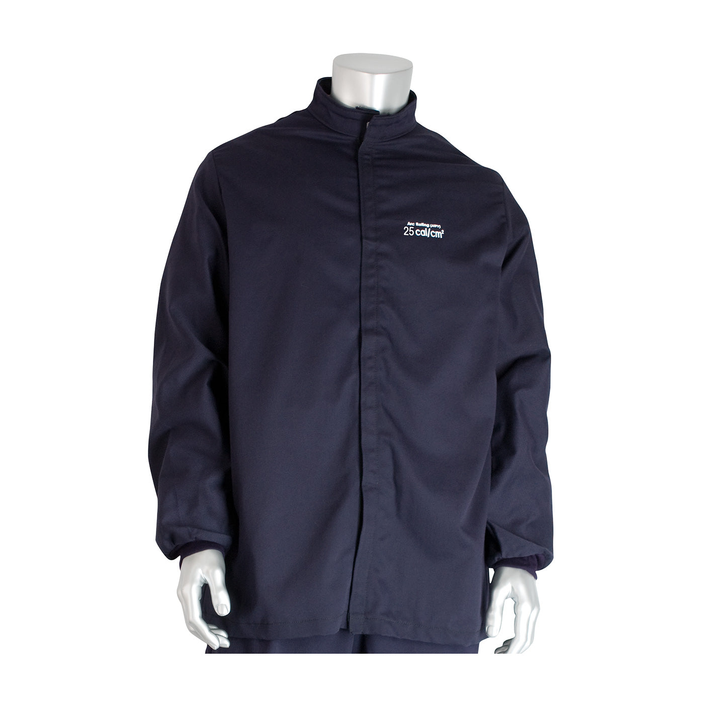PIP 9100-21721 Arc Flash Jacket FR Cotton 25 Cal/cm2 Navy