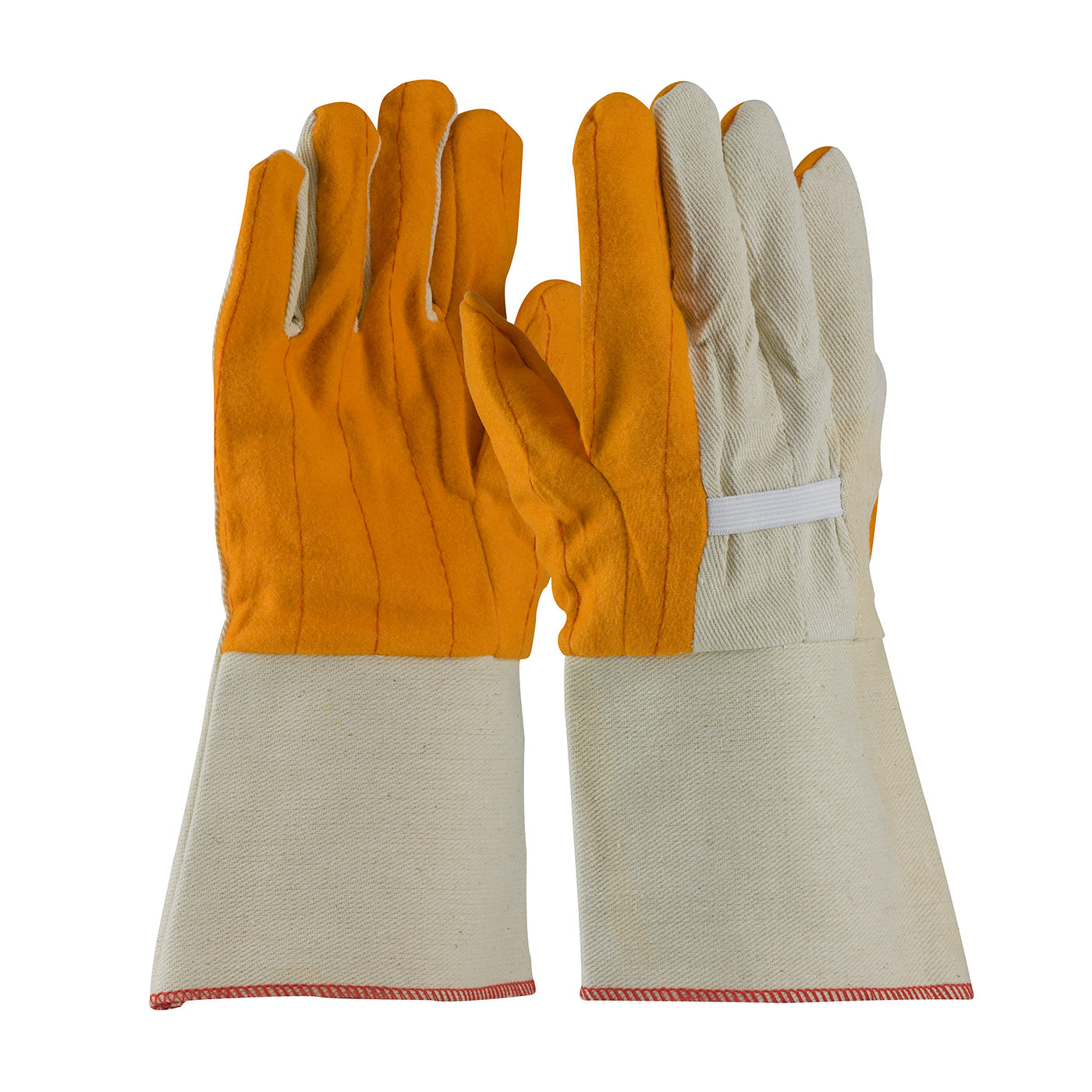 PIP 93-578G Fabric Work Gloves Cotton Canvas Back Natural