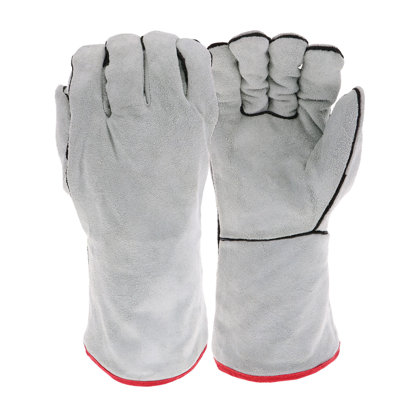 Ironcat 930 Welding Gloves Split Cowhide Leather Gray