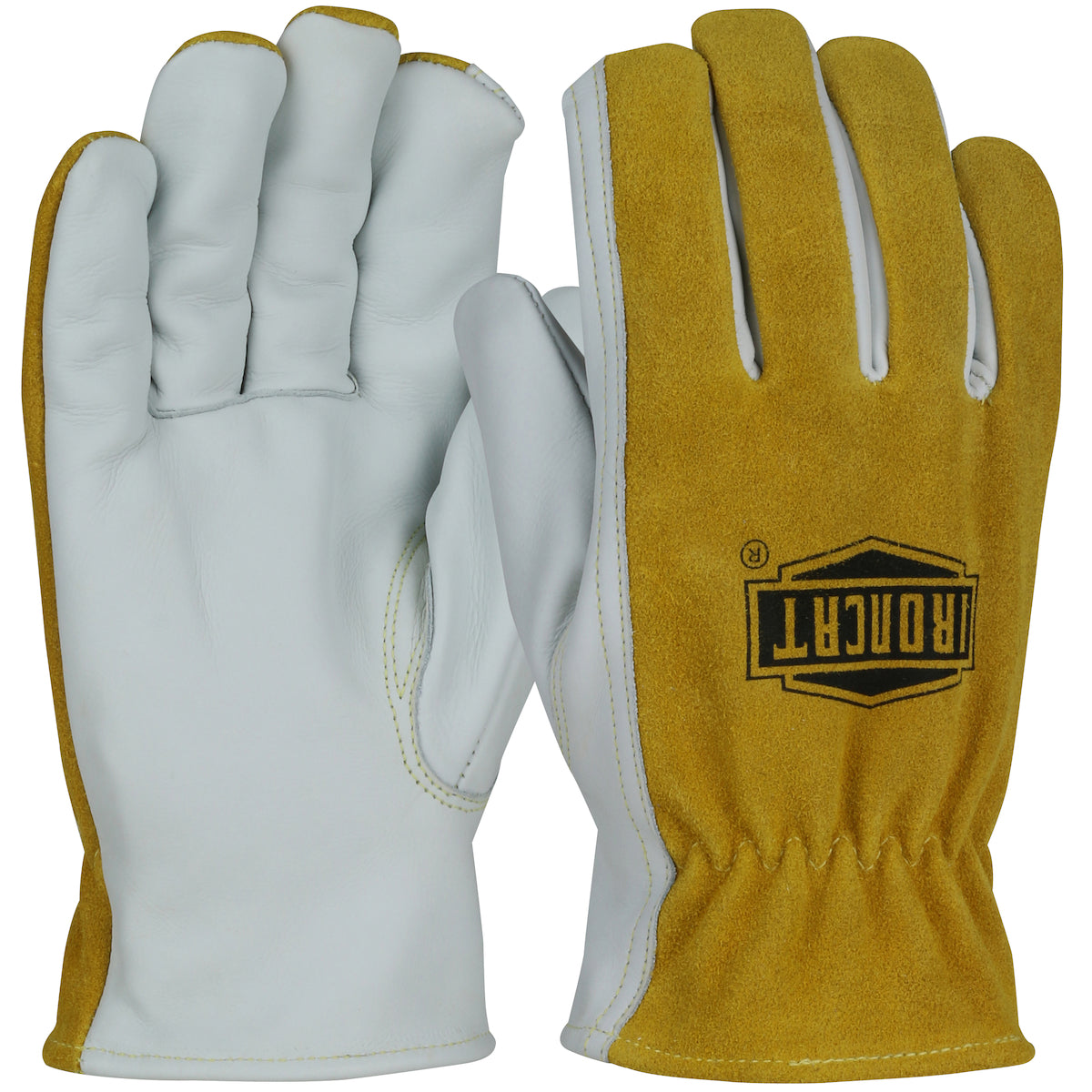 Ironcat 9444 Welding Gloves Top Grain Cowhide Para-Aramid Lining Brown