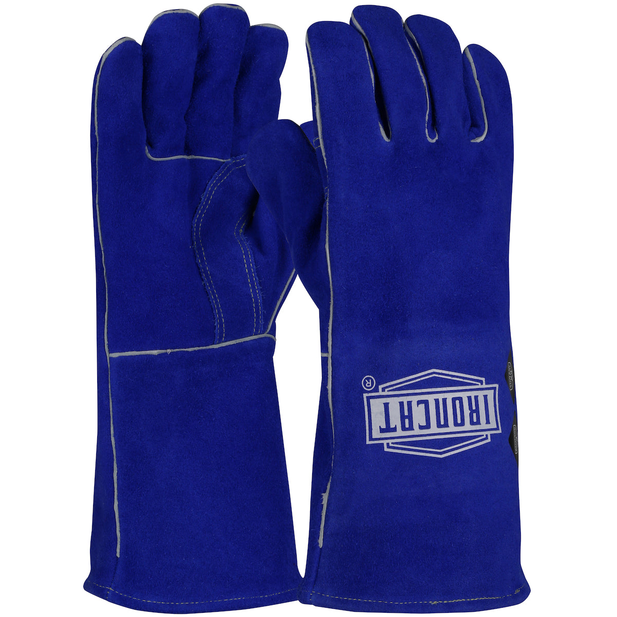 Ironcat 946 Welding Gloves Split Cowhide Leather Arc Rated Blue