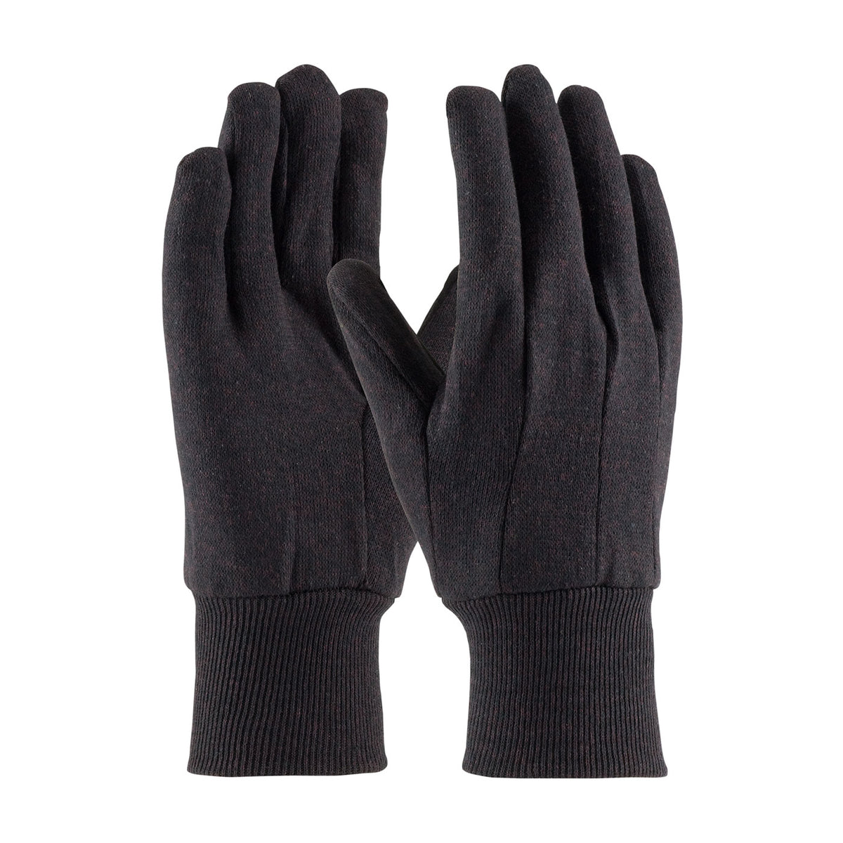 PIP 95-808 Fabric Work Gloves Polyester Knit Wrist Brown