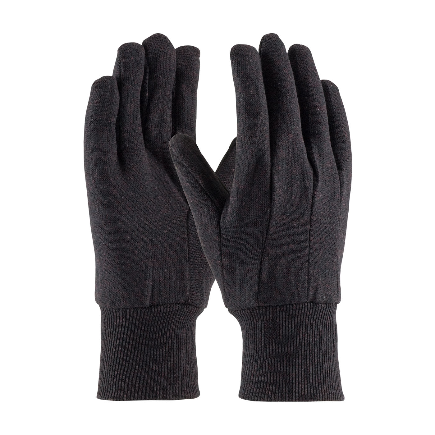 PIP 95-808 Fabric Work Gloves Polyester Knit Wrist Brown