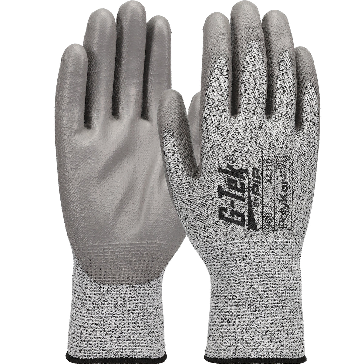 G-Tek 960 Cut Resistant Gloves PolyKor Blended Salt & Pepper
