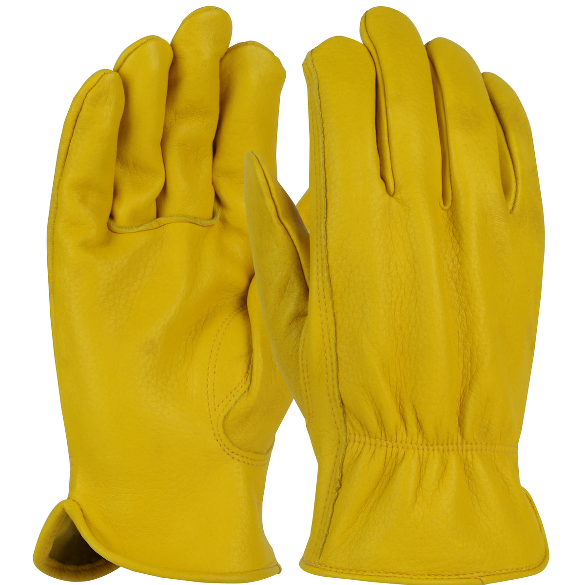 PIP 9925K Leather Driver Gloves Deerskin Keystone Thumb Gold