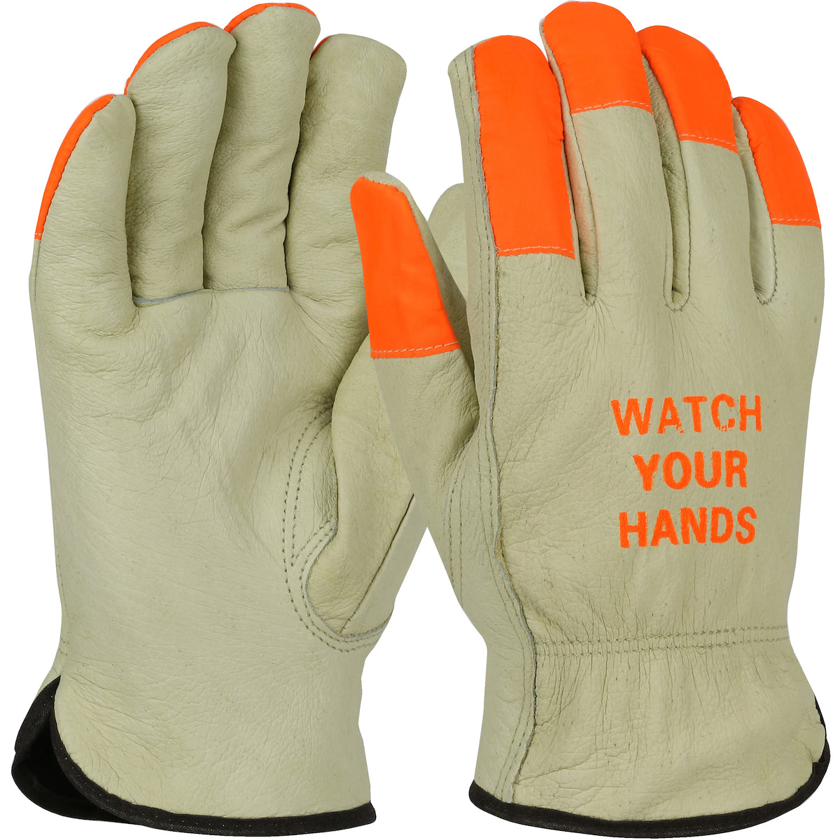 PIP 994KOTP Cold Protection Gloves Pigskin Thermal Lining Hi-Vis Natural