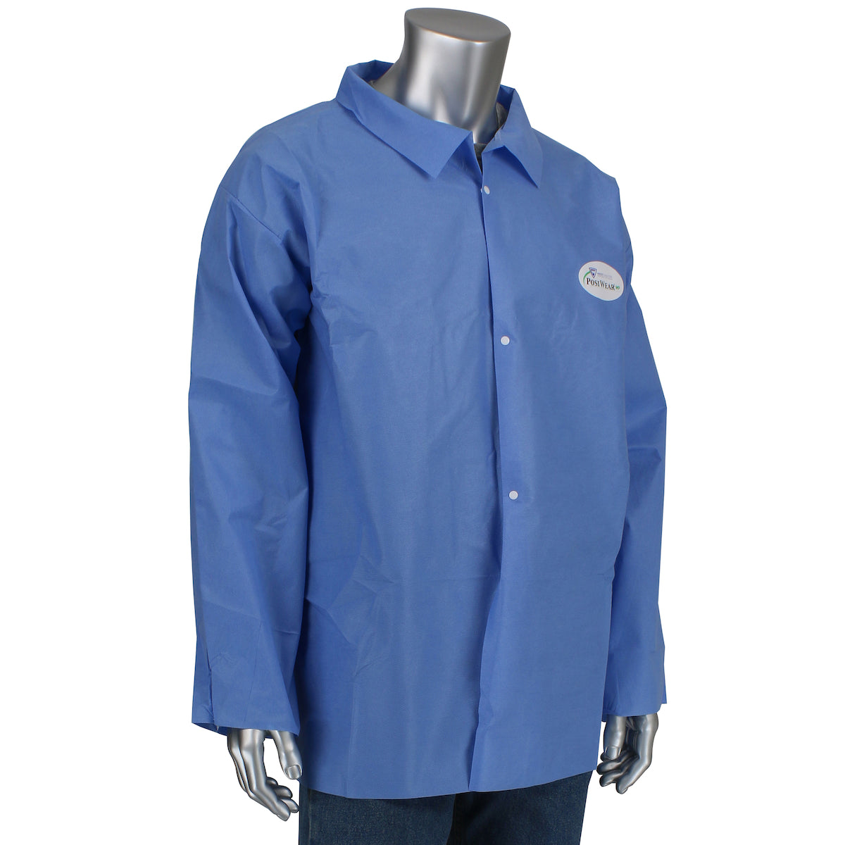 Posi-Wear BC3817 Disposable Lab Coat Breathable Blue