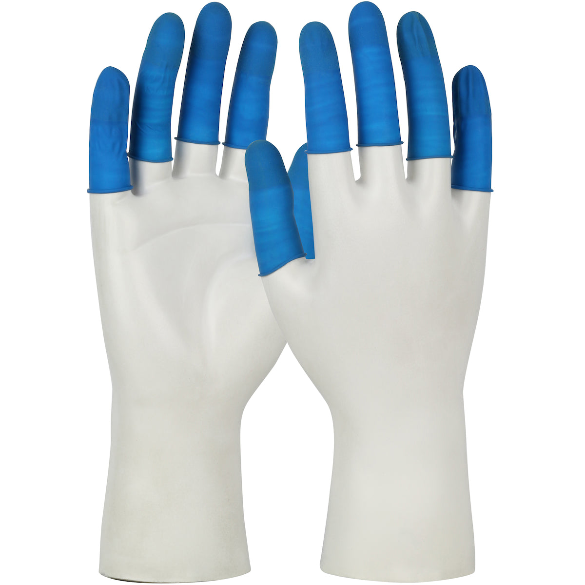 QRP BF Finger Cots Latex Powder-Free Blue