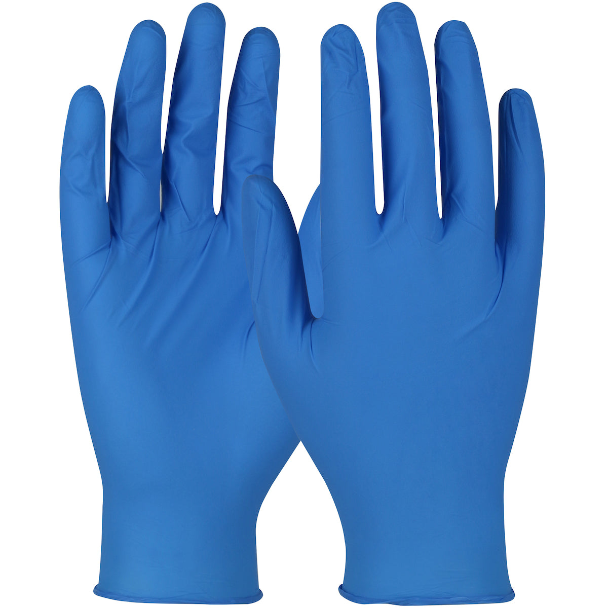 QRP BQF09 Disposable Nitrile Gloves Textured Grip Blue