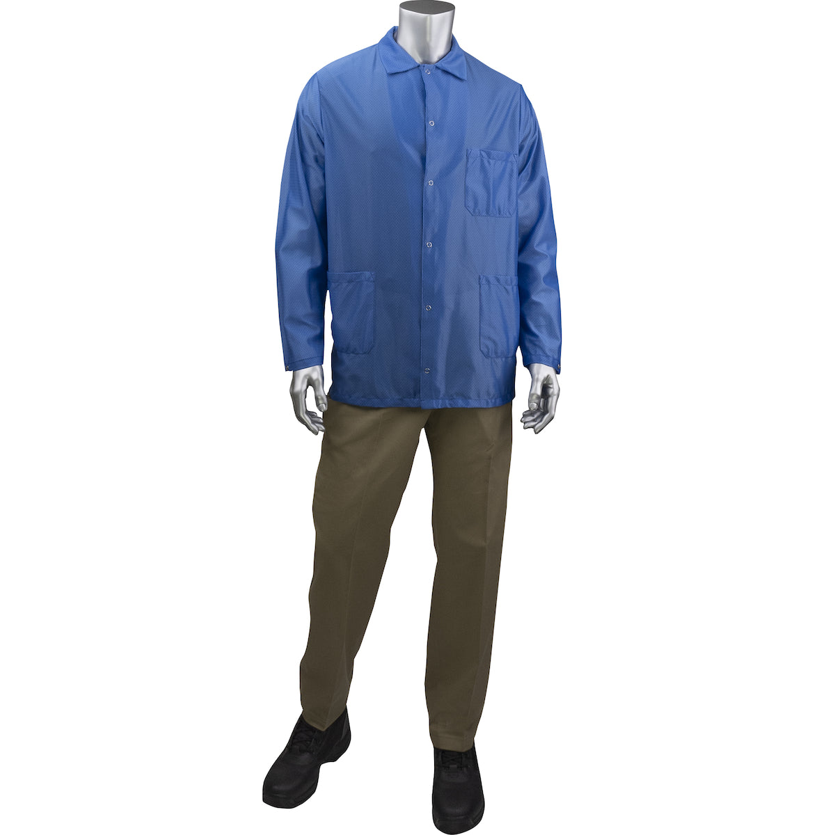 Uniform Technology BR49A-44RB ESD Labcoat StatStar Polyester Royal