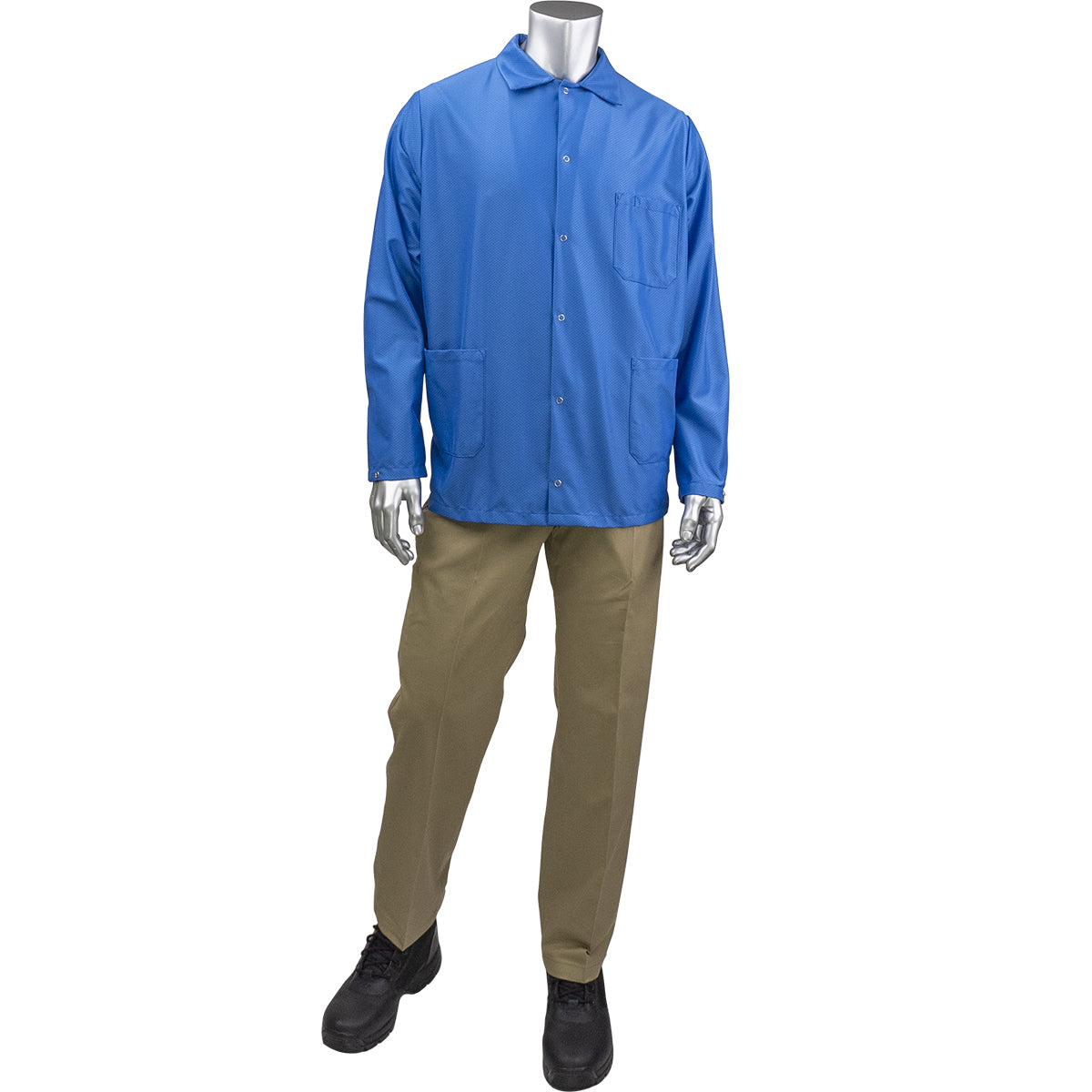 Uniform Technology BR49A-47RB ESD Labcoat StatMaster Polyester Royal