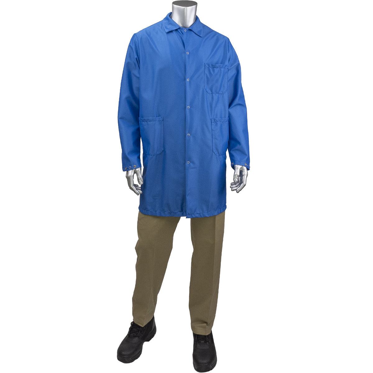 Uniform Technology BR51-47RB ESD Labcoat Polyester StatMaster Royal