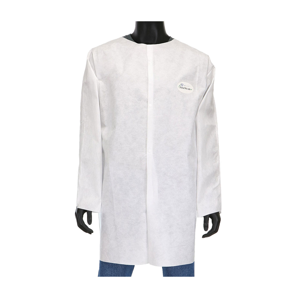 Posi-Wear C3818 Disposable Lab Coat Breathable White