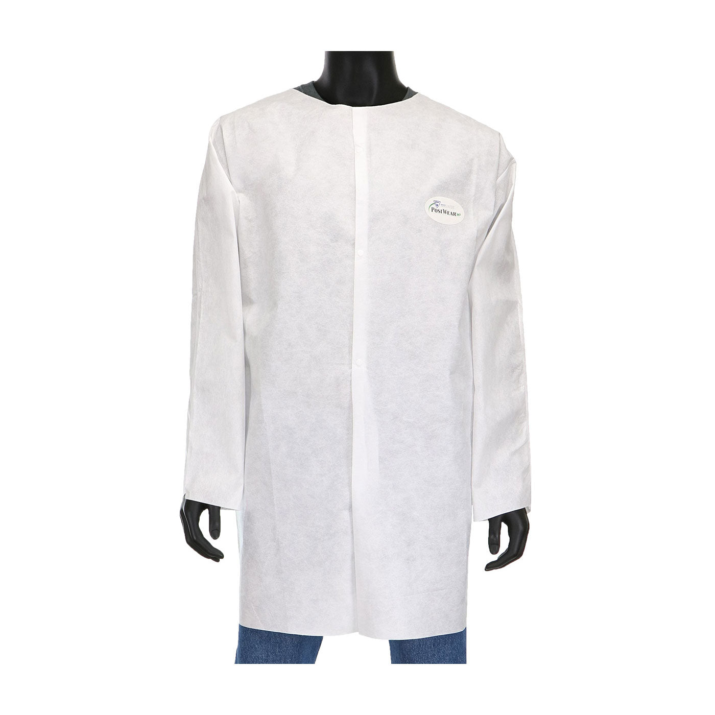Posi-Wear C3818 Disposable Lab Coat Breathable White