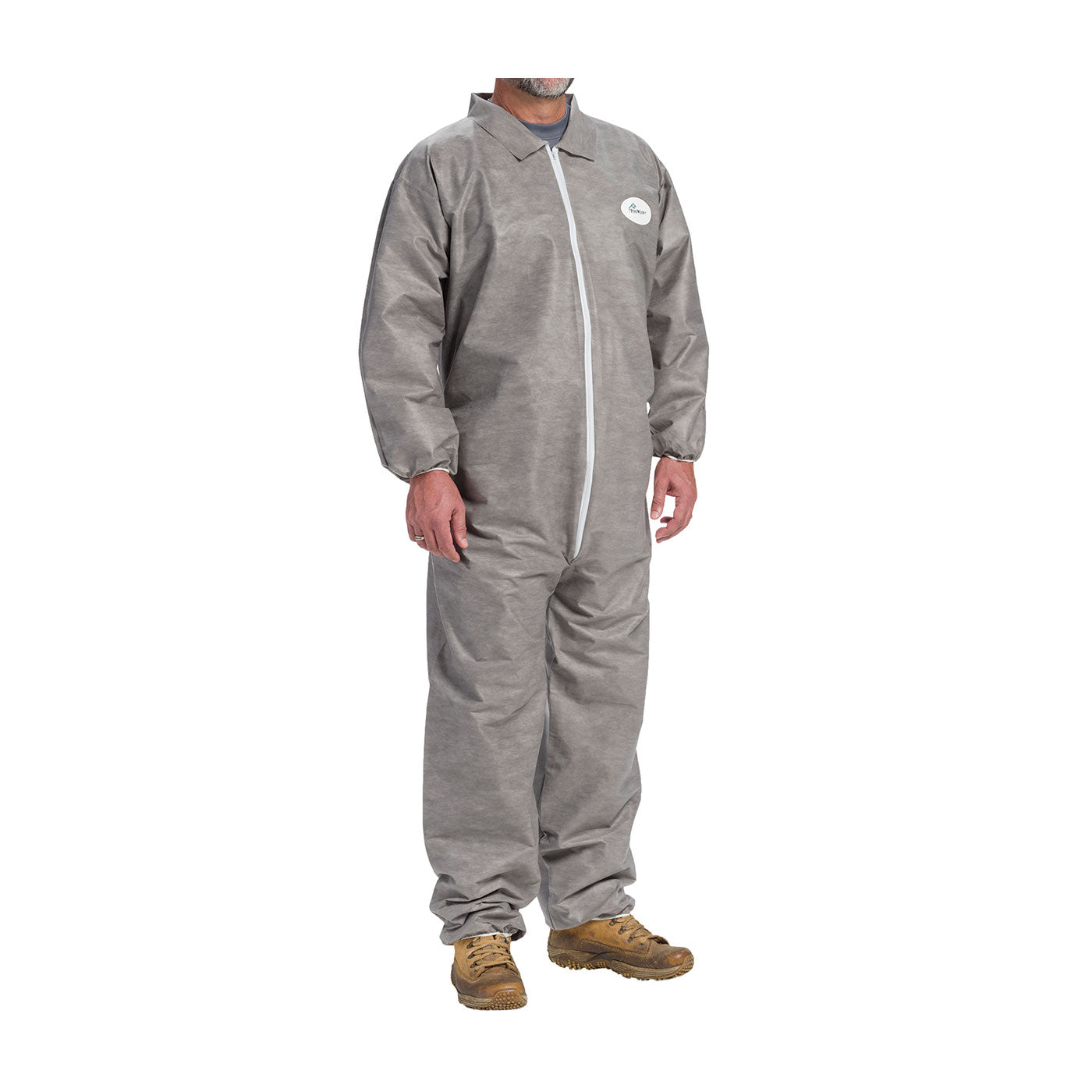 Posi-Wear C3902 Disposable Coveralls Elastic Wrist Ankle Gray