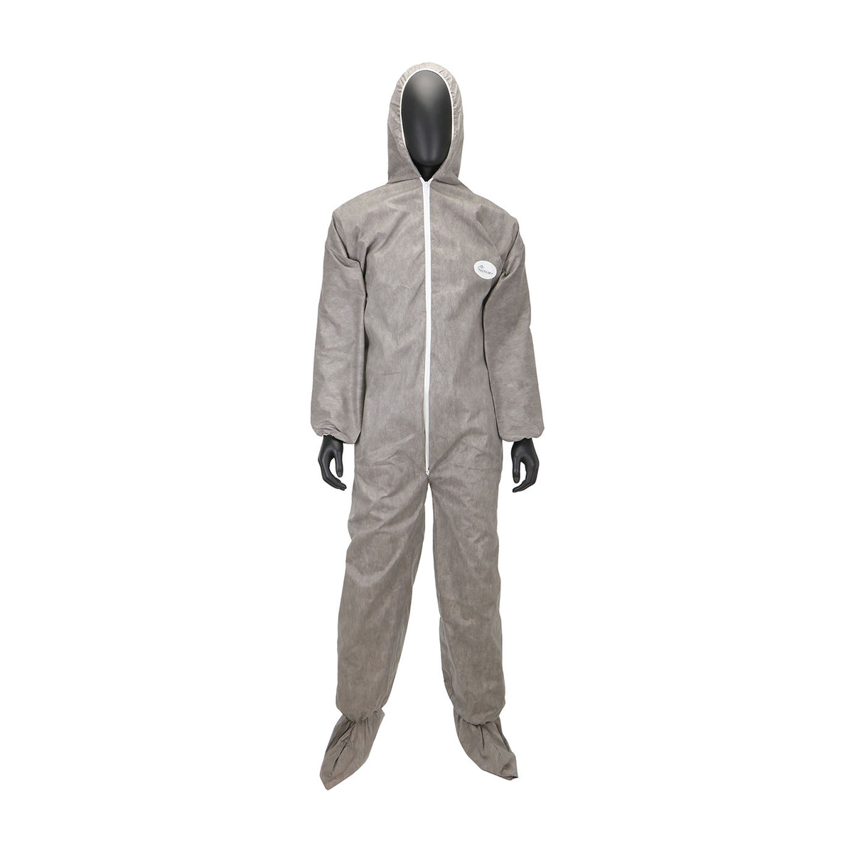 Posi-Wear C3909 Disposable Coveralls Hood Boot Gray