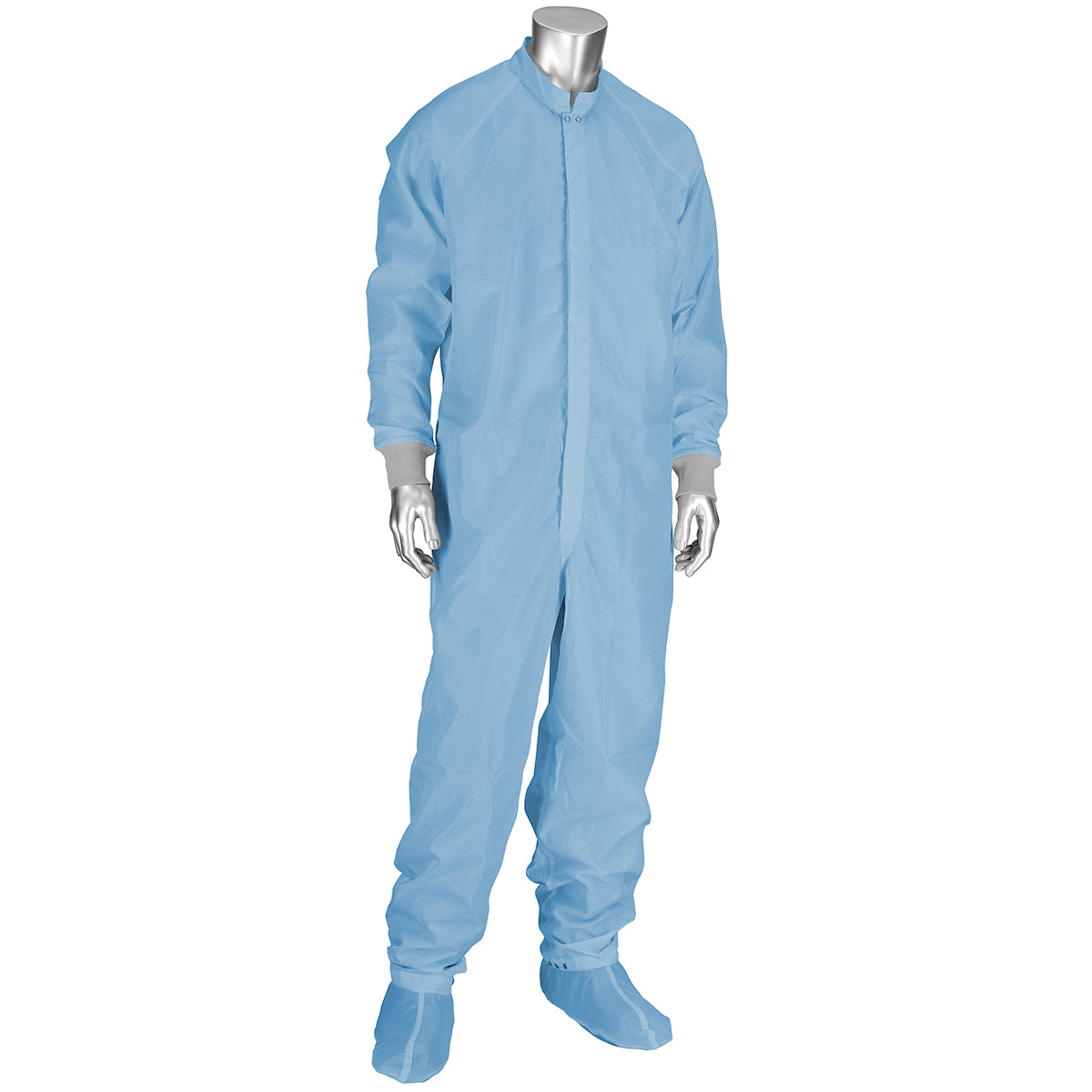 Uniform Technology CC1245-74LB Cleanroom Coverall Altessa Grid ESD Light Blue
