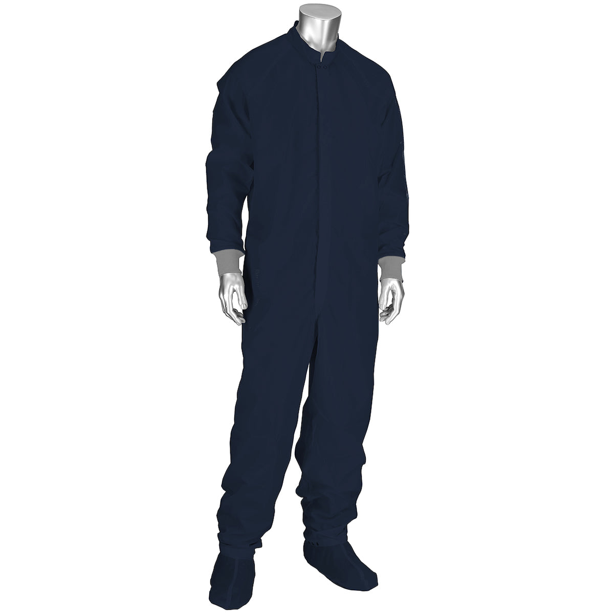 Uniform Technology CC1245-74NV Cleanroom Coverall Polyester ESD Navy
