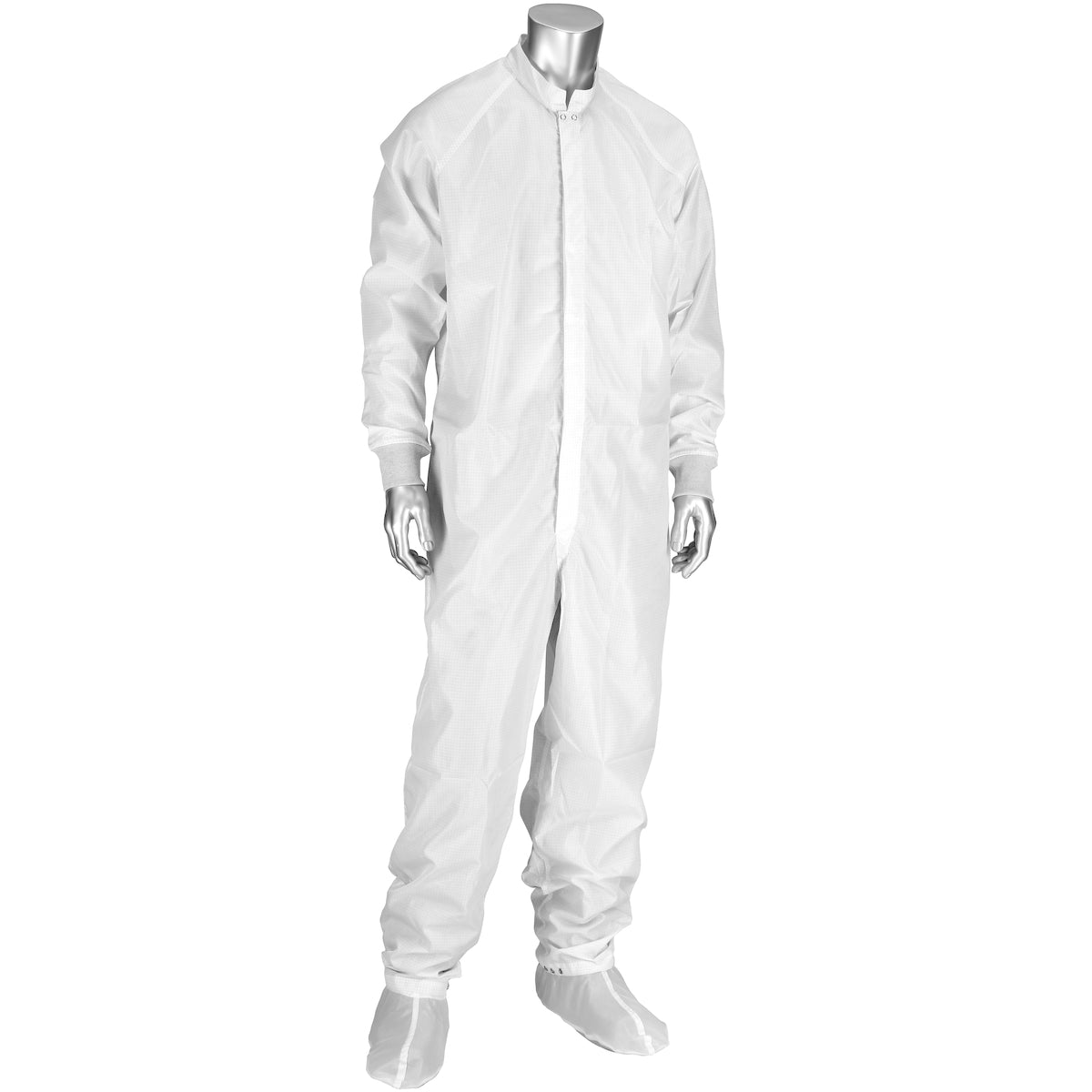 Uniform Technology CC1245-74WH Cleanroom Coverall Polyester ESD White