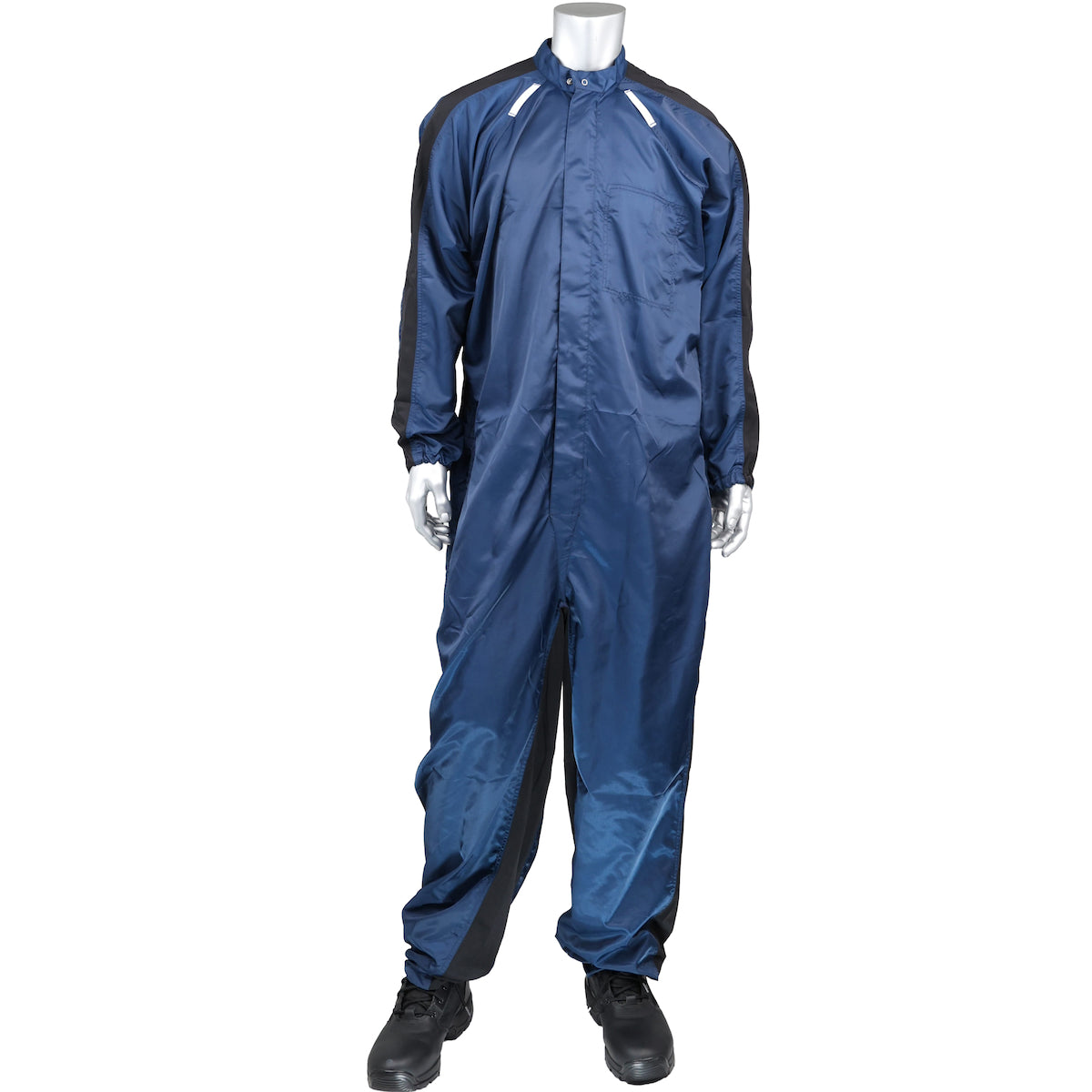 Uniform Technology CCNCHR-62NV Cleanroom Coverall Polyester Carbon Navy