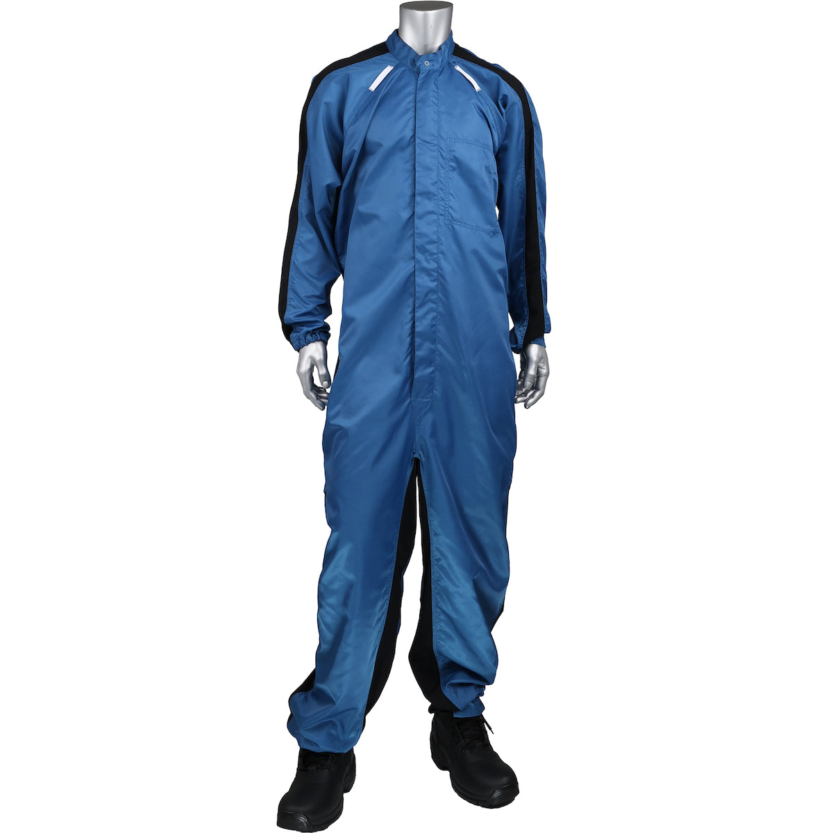 Uniform Technology CCNCHR-62RB Cleanroom Coverall Polyester Carbon Royal
