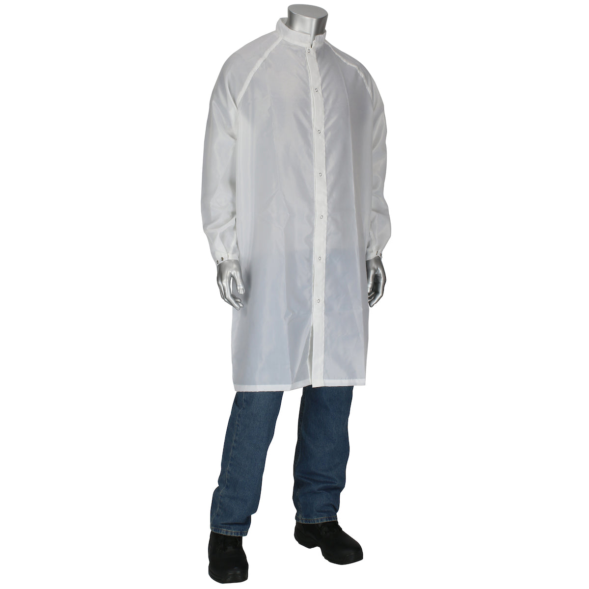 Uniform Technology CFR-60WH Cleanroom Frock Taffeta White