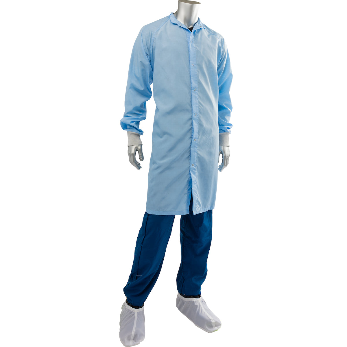 Uniform Technology CFRC-65LB Cleanroom Frock C3 Light Blue