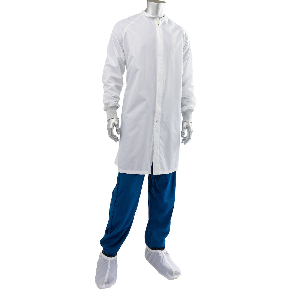 Uniform Technology CFRZC-68WH Cleanroom Frock Polyester ESD White