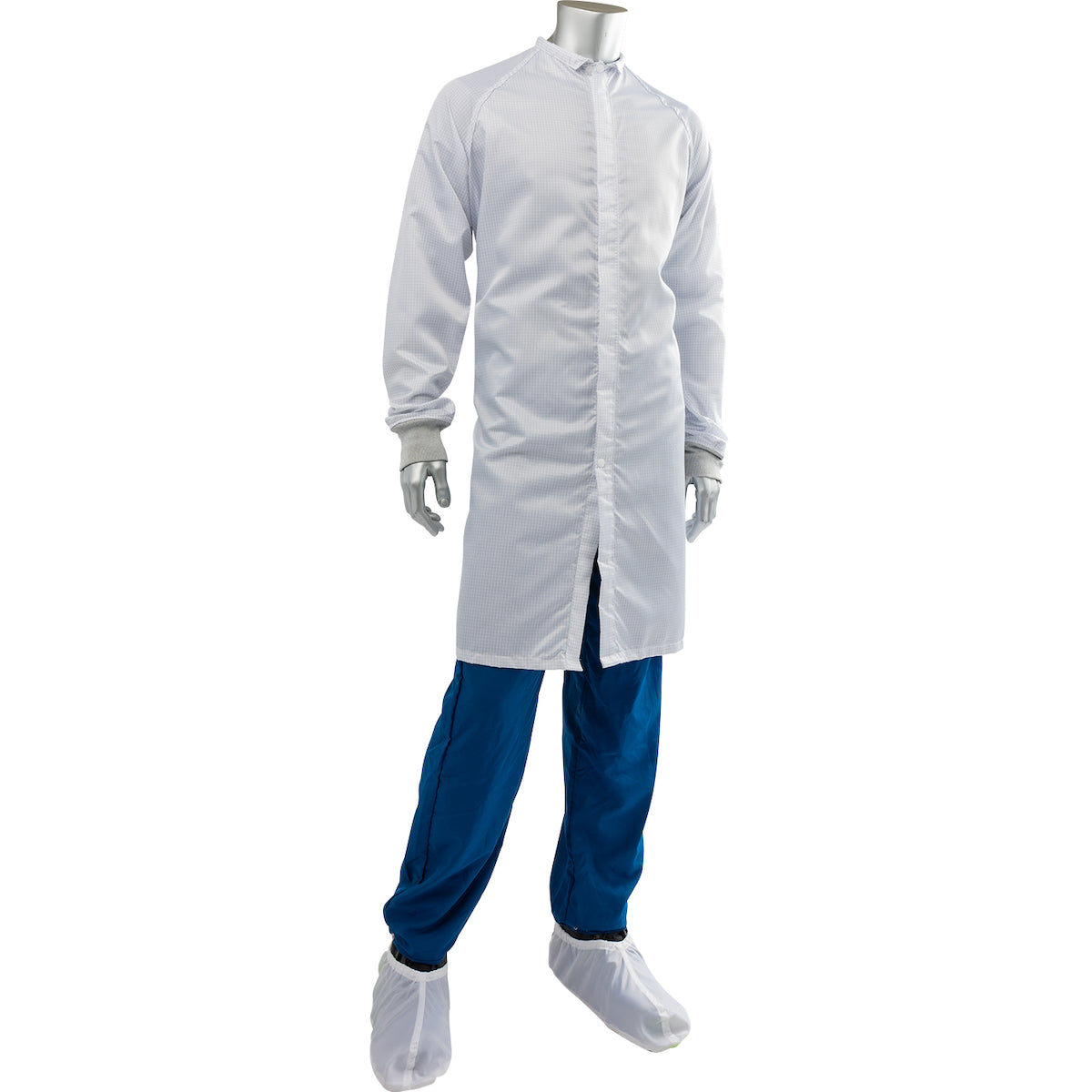 Uniform Technology CFRZPD-88WH Cleanroom Frock Polyester Carbon White