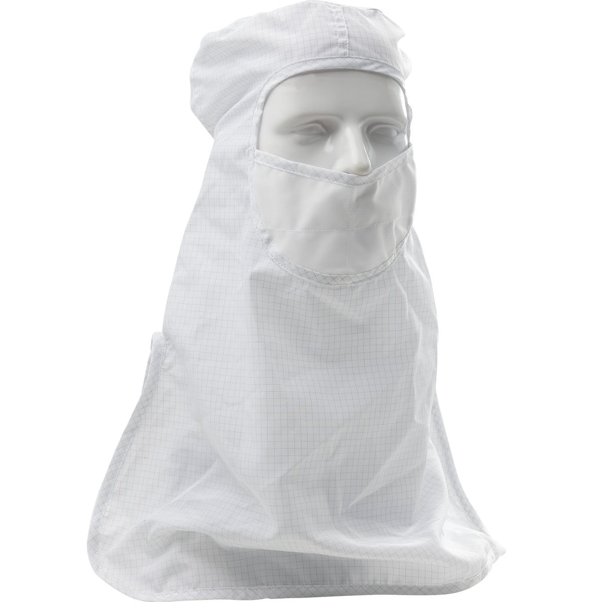 Uniform Technology CHPIN2-65WH Cleanroom Hood Built-In Mask Polyester White