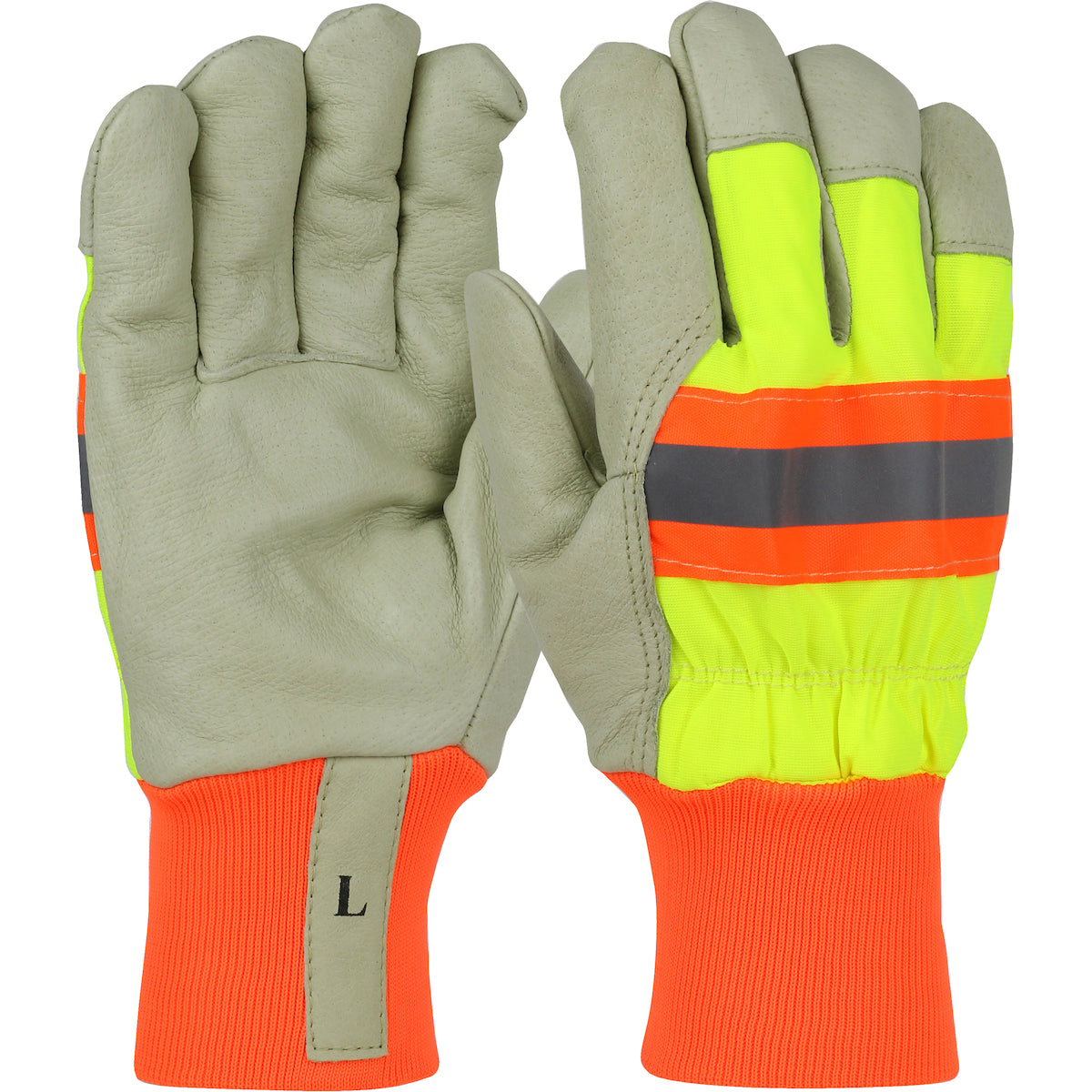 PIP HVY1555 Cold Protection Gloves Pigskin Hi-Vis Yellow