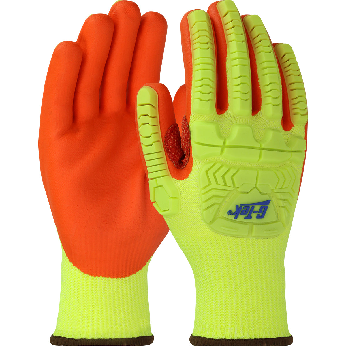 G-Tek HVY710HSNFB High Performance Gloves PolyKor Hi-Vis Yellow