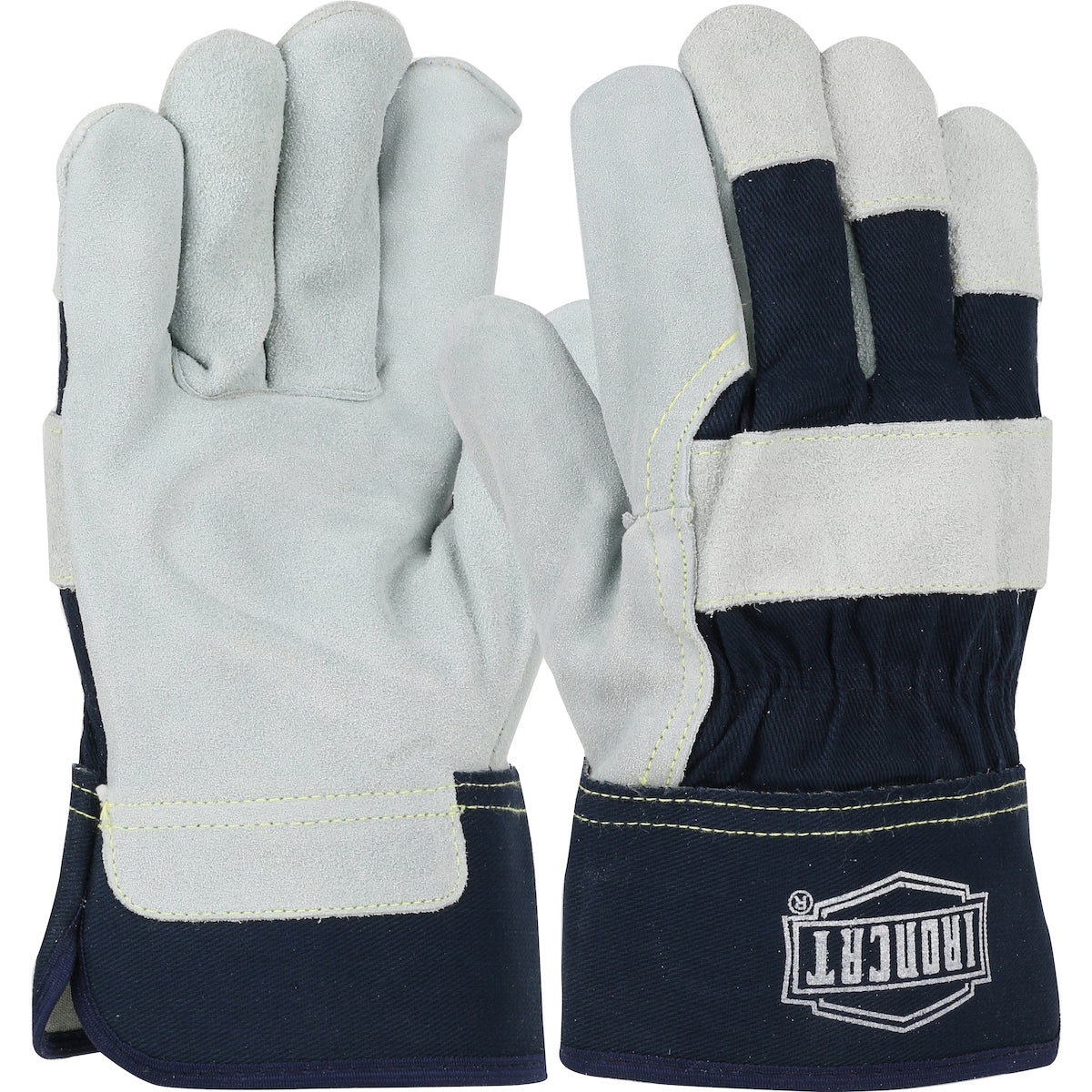 Ironcat IC5 Welding Gloves Split Cowhide Leather Navy