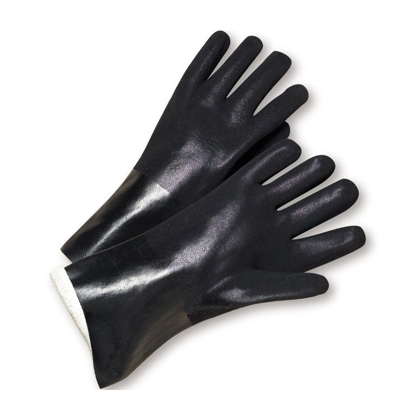PIP J1027RF PVC Dipped Chemical Resistant Gloves Black