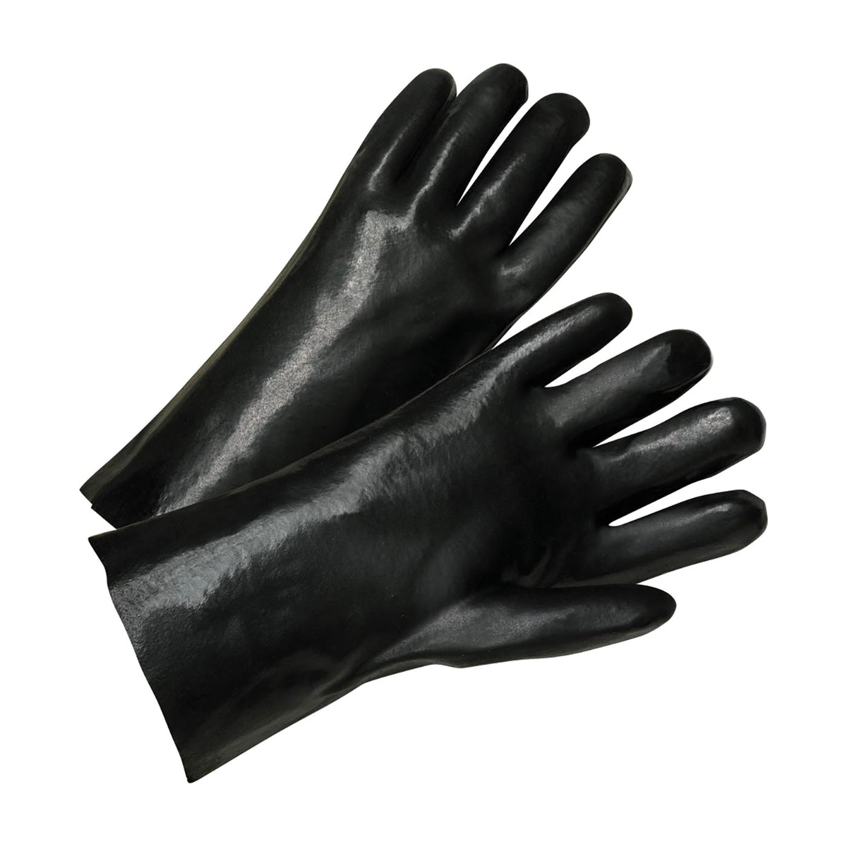 PIP J1027 PVC Dipped Chemical Resistant Gloves Black