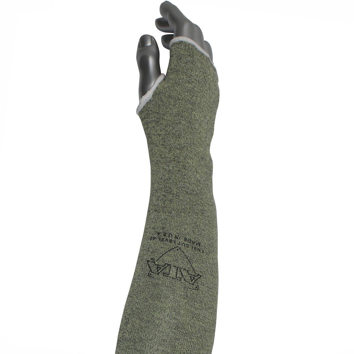Kut Gard MSATA/HA-T Cut Resistant Sleeve ATA Thumb Hole Green