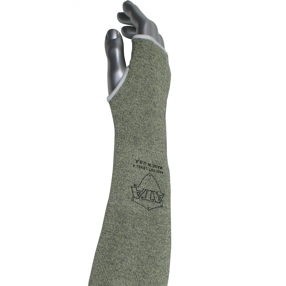 Kut Gard MSATA/HACM-T Cut Resistant Sleeve ATA Sta-Cool Thumb Hole Green
