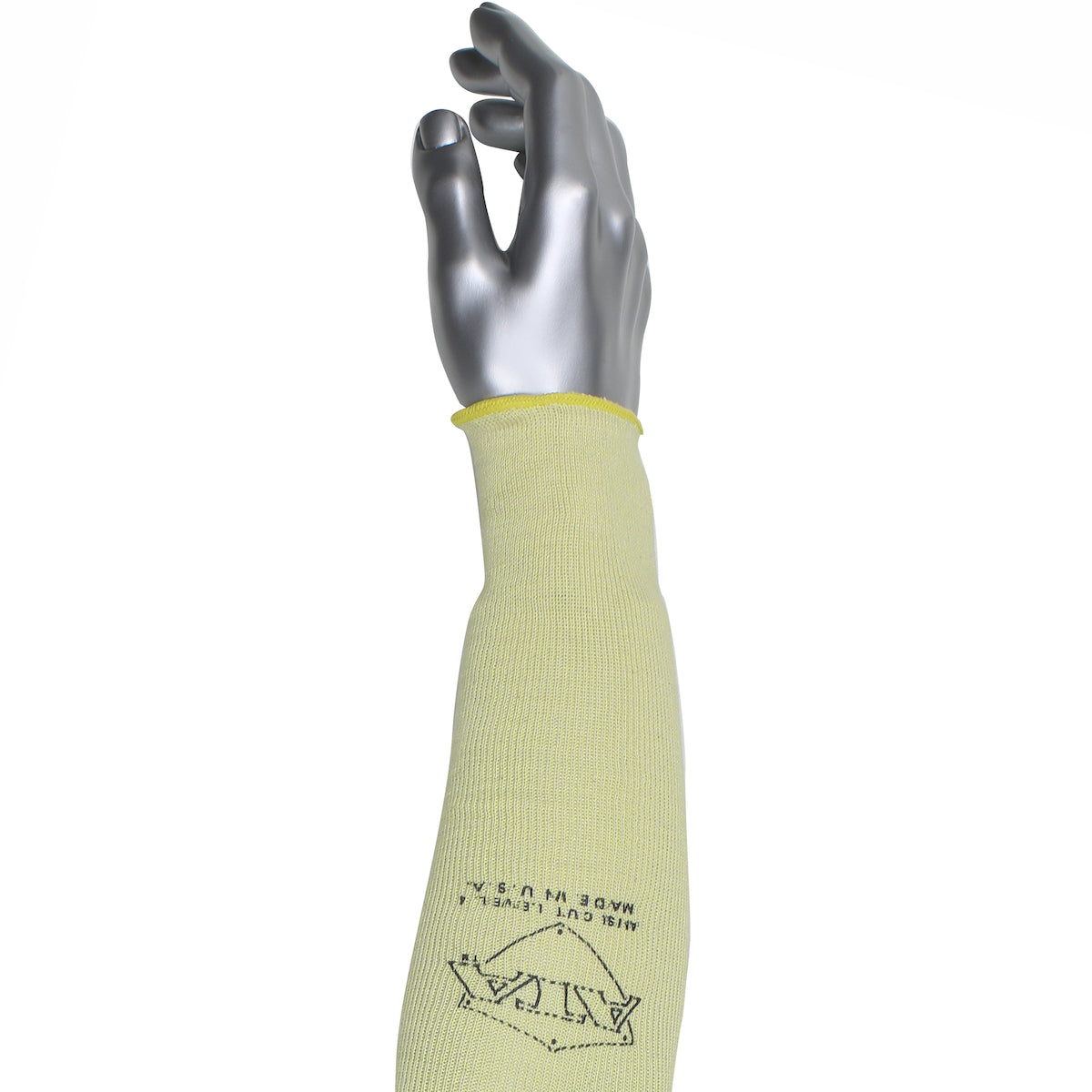 Kut Gard MSATAC Cut Resistant Sleeve ATA Cotton Plating Yellow