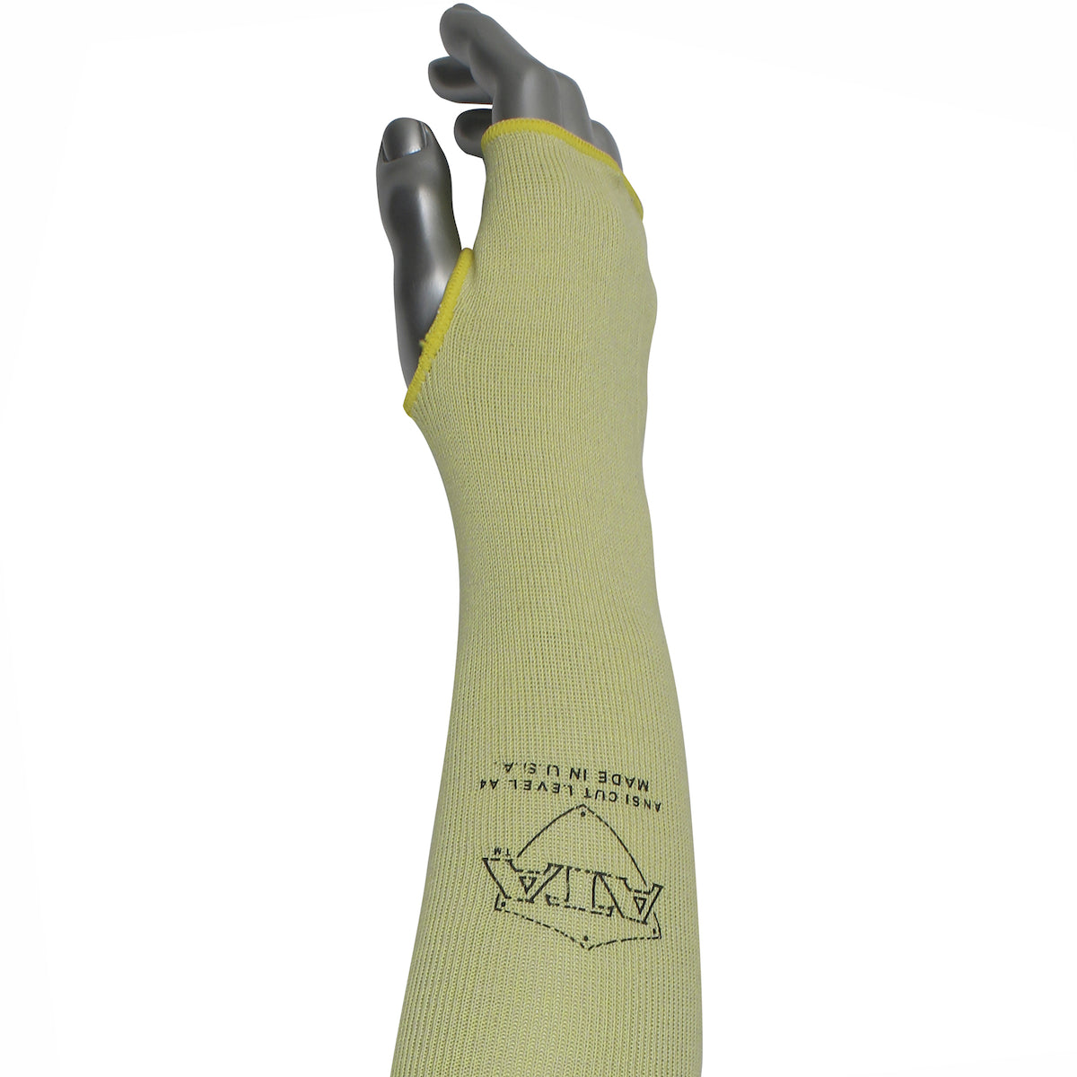 Kut Gard MSATAC-T Cut Resistant Sleeve ATA Cotton Yellow