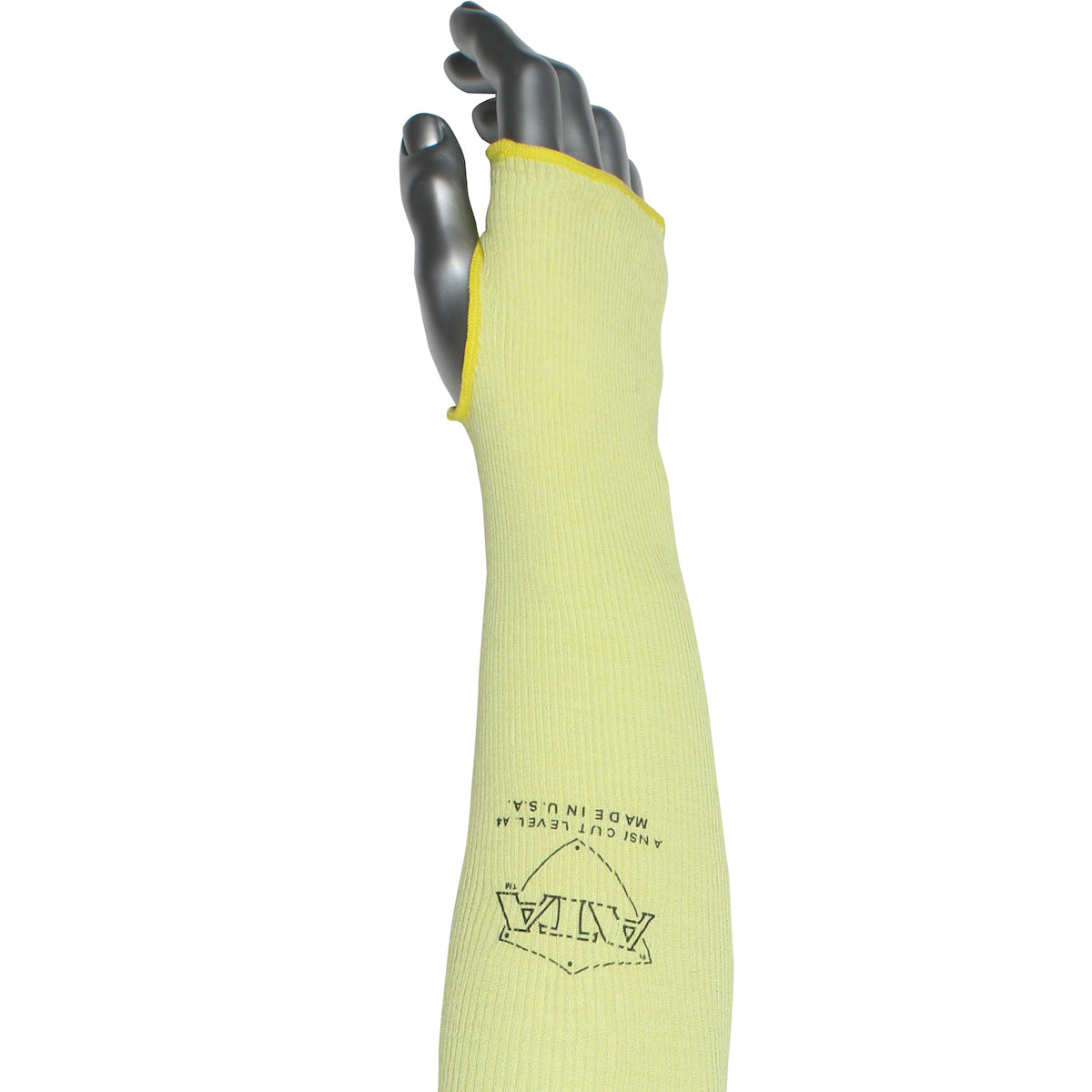 Kut Gard MSATACM2X2.5-T Cut Resistant Sleeve ATA Blend Yellow