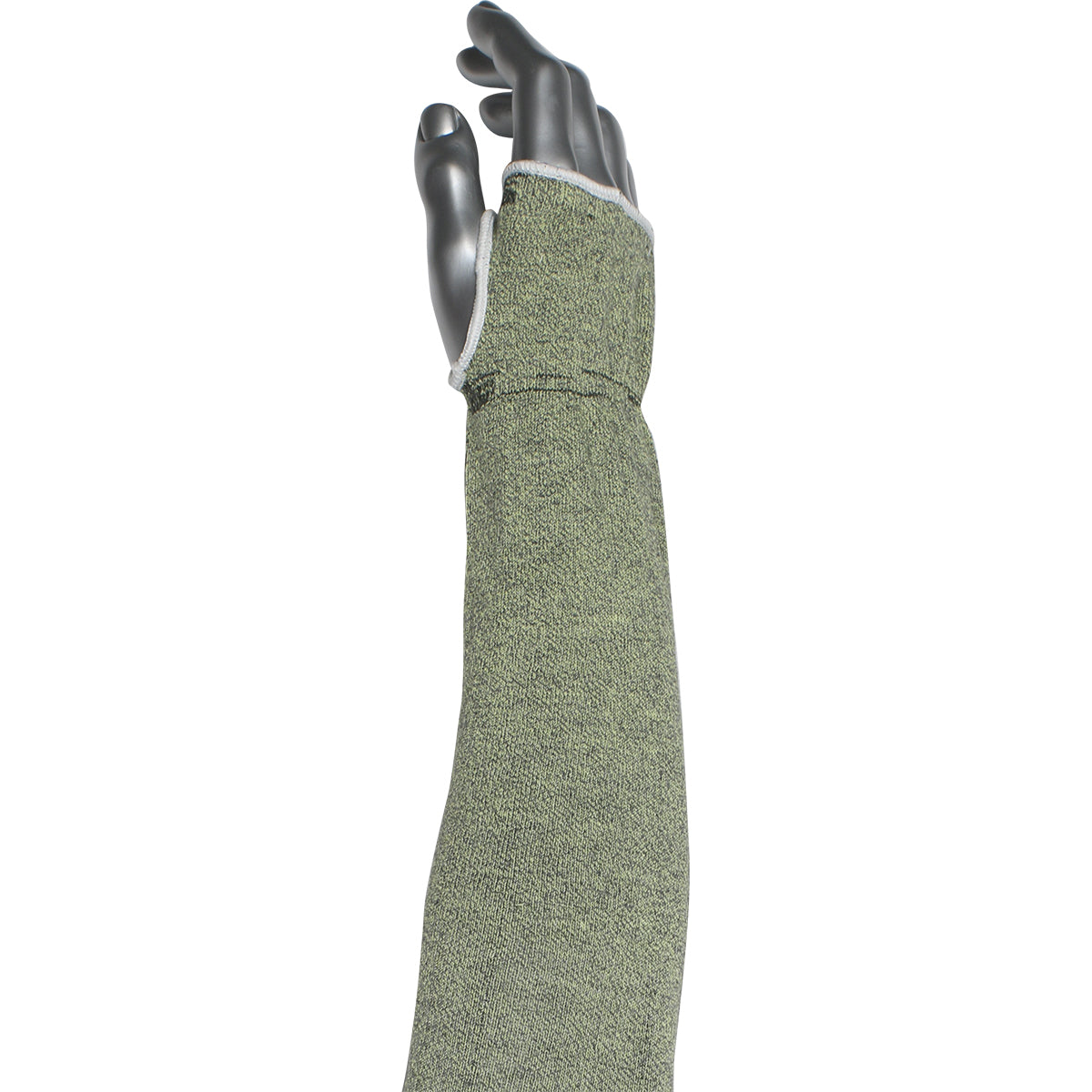 Kut Gard MSHA13-T Cut Resistant Sleeve ATA Hide-Away Thumb Hole Green