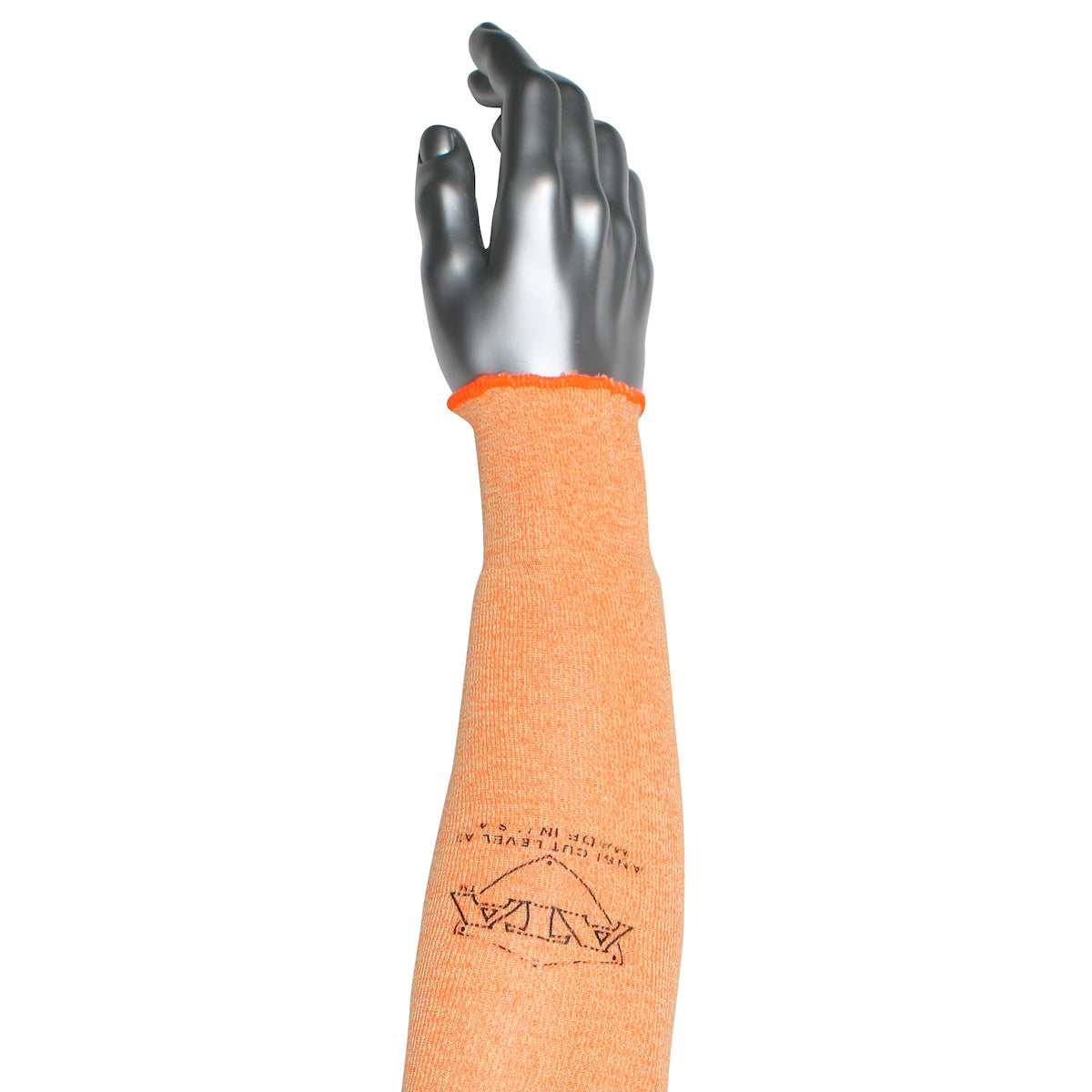 Kut Gard MSULTRAHVO1 Cut Resistant Sleeve ATA Ultra Aramid Hi-Vis Orange