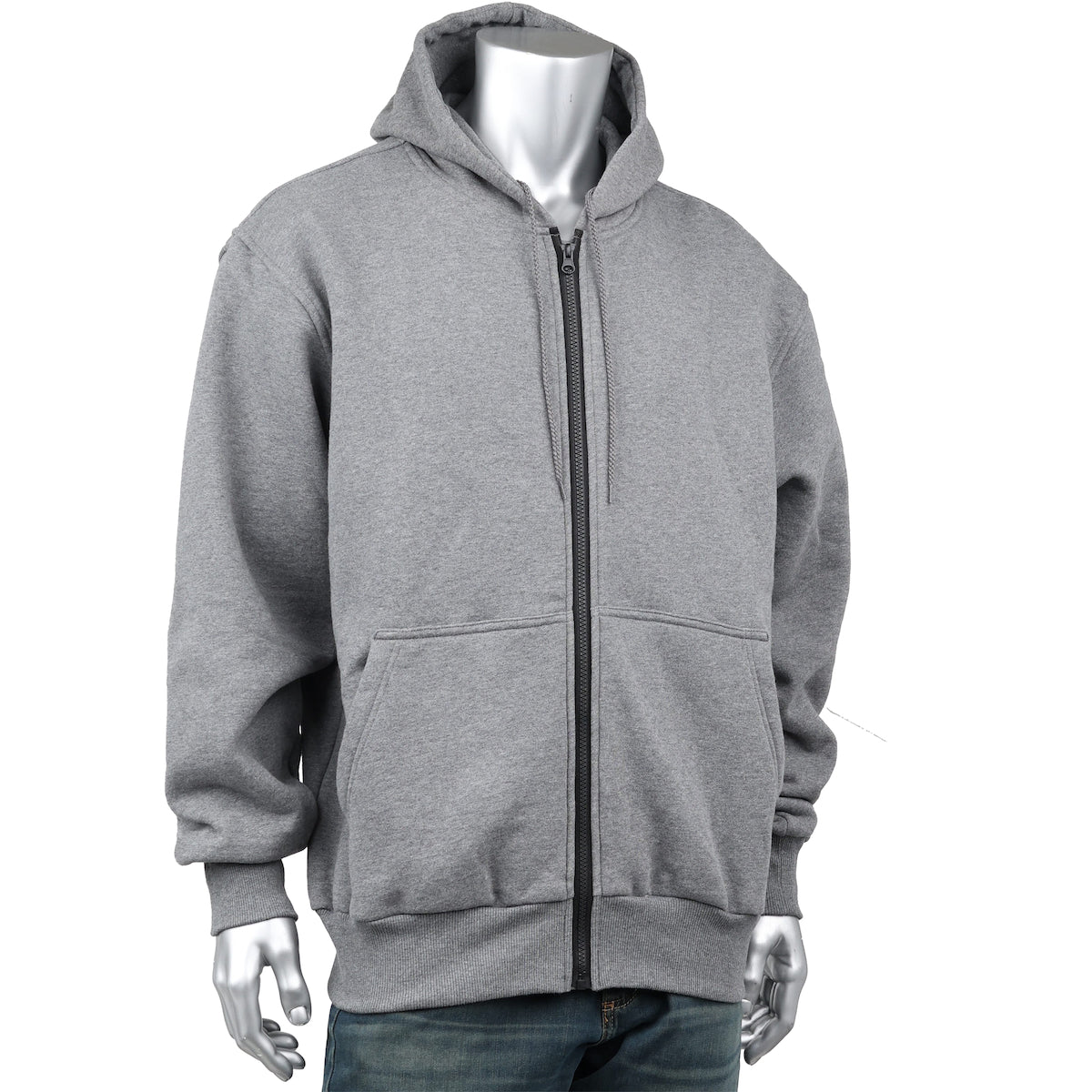 PIP 385-FRZH FR Fleece Zip Hoodie Aramid Gray