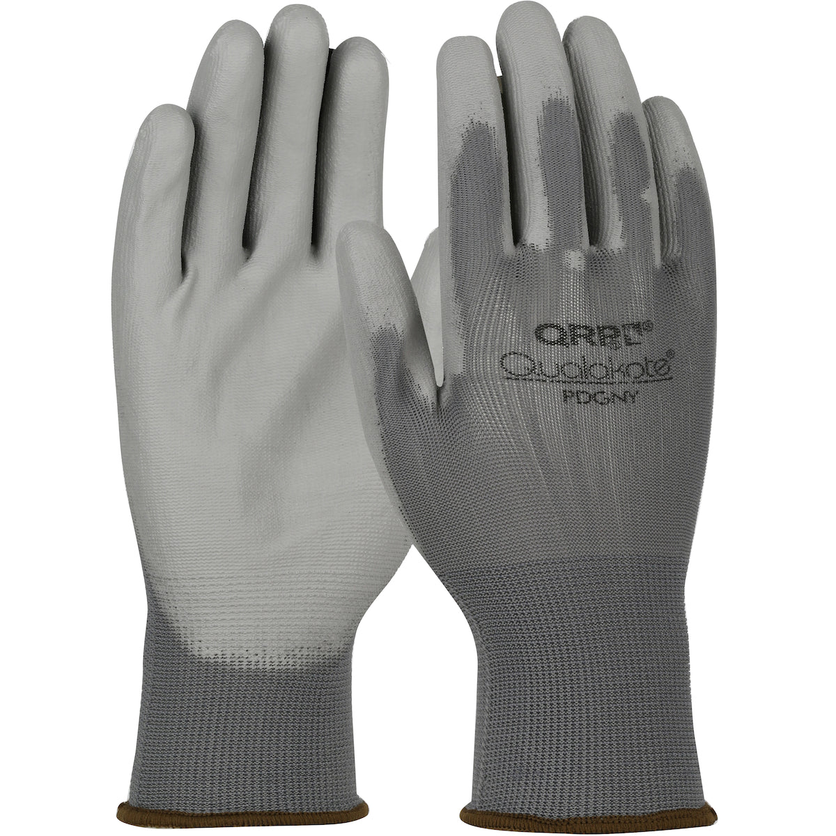 QRP PDGNY Cleanroom Gloves Nylon PU Coated Gray