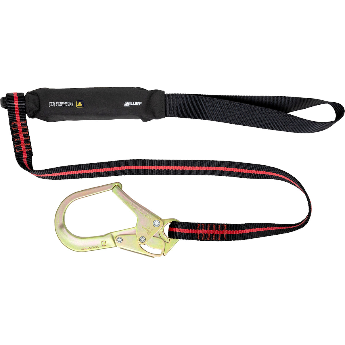 Miller® FPLARCM-SUS Arc Flash Lanyard, Single Leg, Polyamide Webbing, with Webbing Loop and Rebar Hook