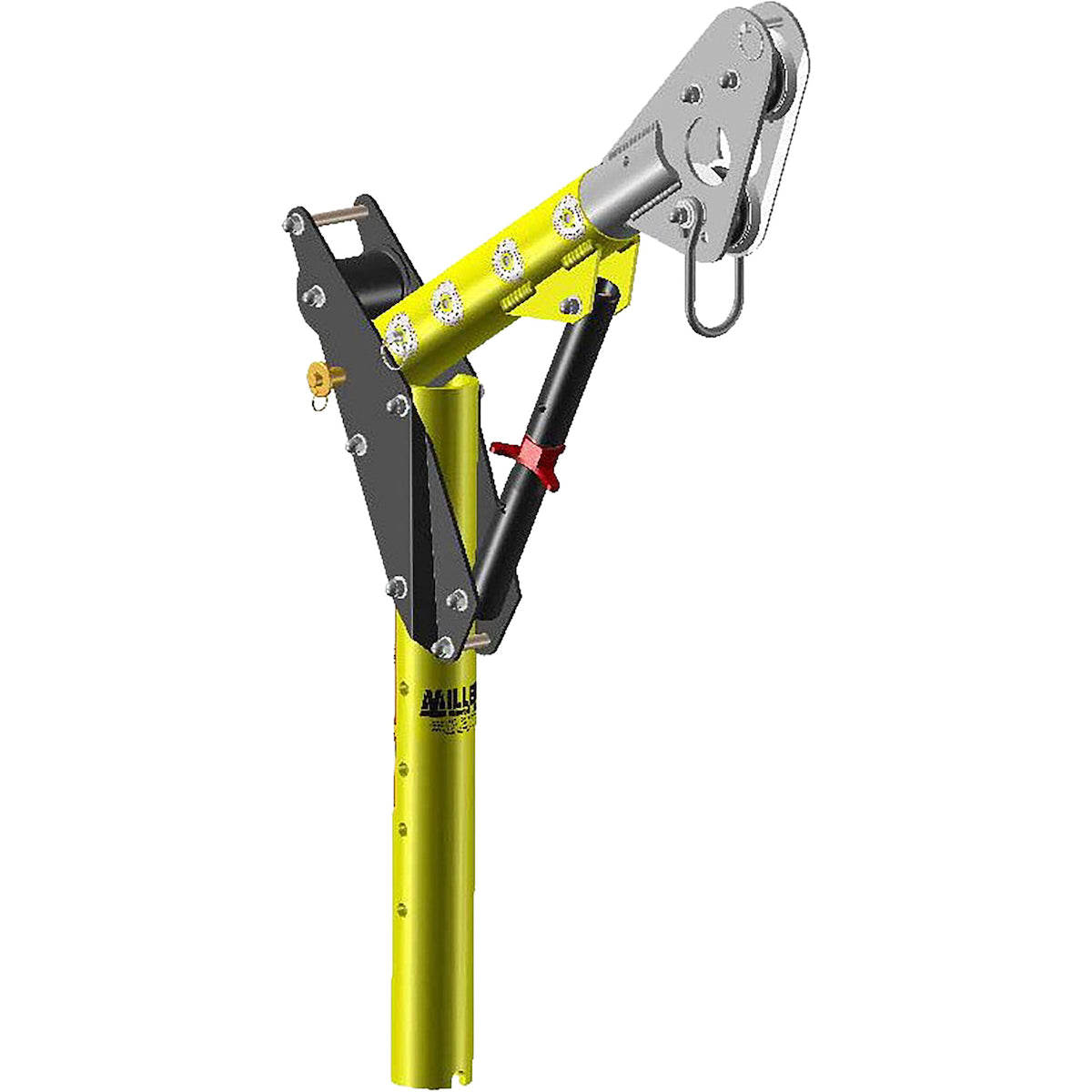 Miller DH-21 Offset Upper Mast Aluminum Yellow