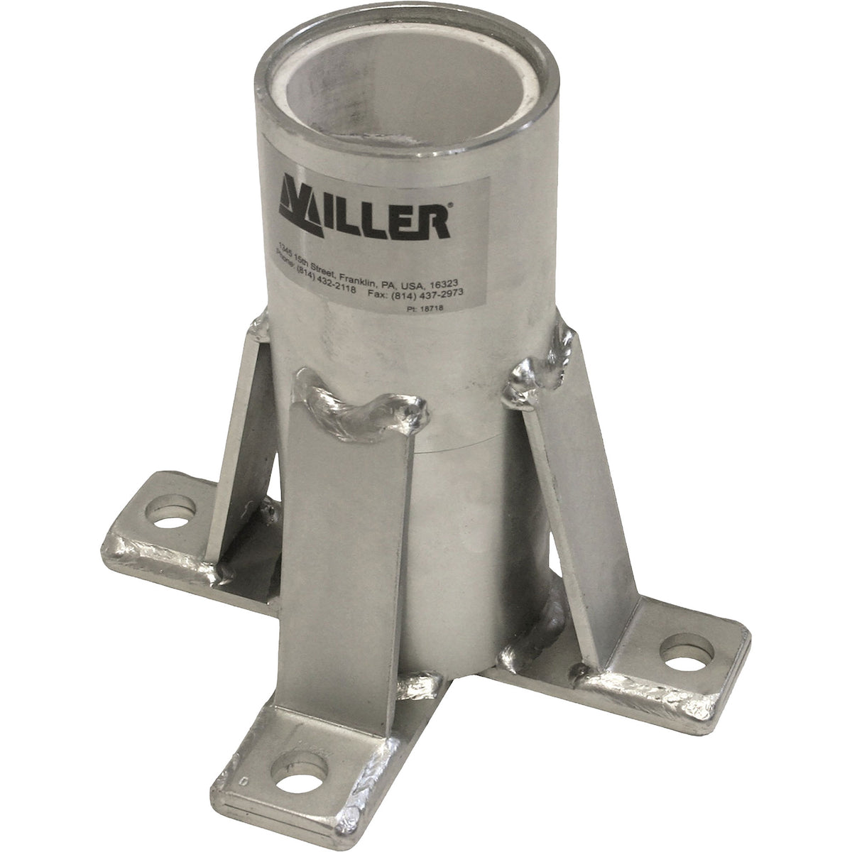 Miller DH-7SS Floor Mount Sleeve Stainless Steel Anthracite