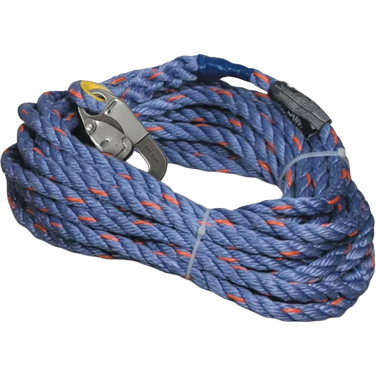 Miller® 300L-Z7 Vertical Rope Lifeline, Polyester/Polypropylene Blend, with Locking Snap Hook and Thimble