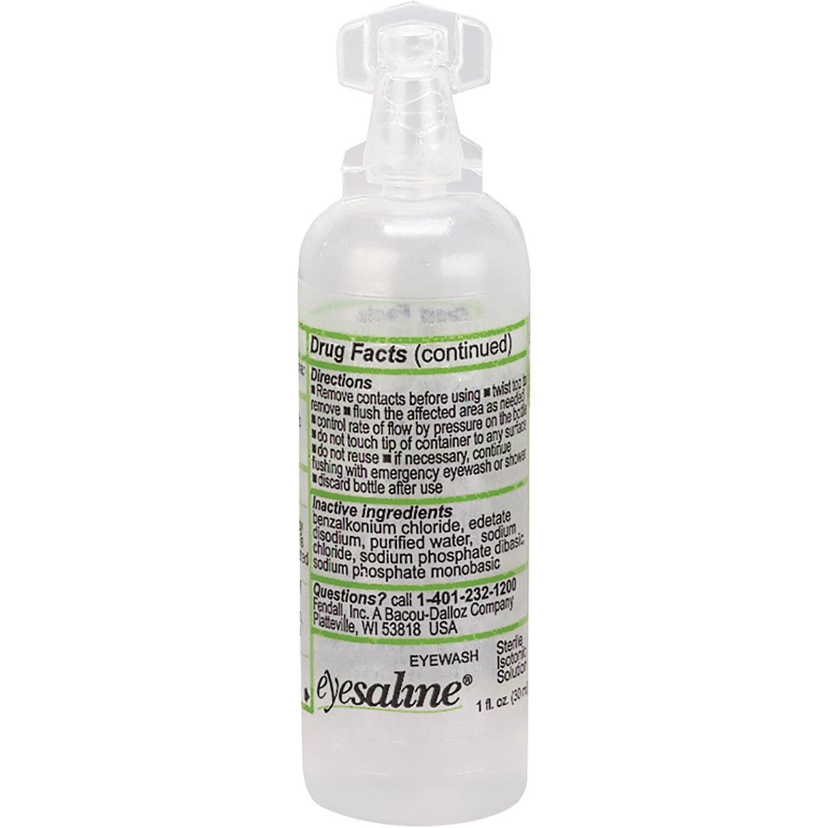 Eyesaline 32-000451 Eyewash Solution Sterile 1 oz Buffered White